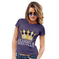 Funny Gifts For Women Meghan and Harry The Royal Wedding Women's T-Shirt Small Plum