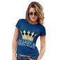 Funny Sarcasm T Shirt Meghan and Harry The Royal Wedding Women's T-Shirt Medium Royal Blue