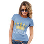 Funny T Shirts For Women Meghan and Harry The Royal Wedding Women's T-Shirt Medium Sky Blue