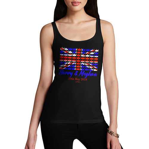 Funny Tank Top For Women Royal Wedding May 2018 Harry & Megan Women's Tank Top Medium Black