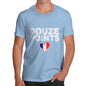Funny T-Shirts For Men Sarcasm Douze Points France Men's T-Shirt X-Large Sky Blue