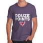 Novelty T Shirt Christmas Douze Points United Kingdom Men's T-Shirt X-Large Plum