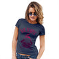 Womens Novelty T Shirt Bah Humpug Women's T-Shirt X-Large Navy