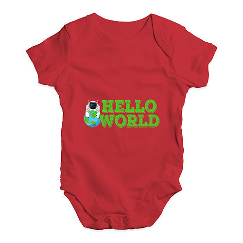 Hello World Baby Unisex Baby Grow Bodysuit
