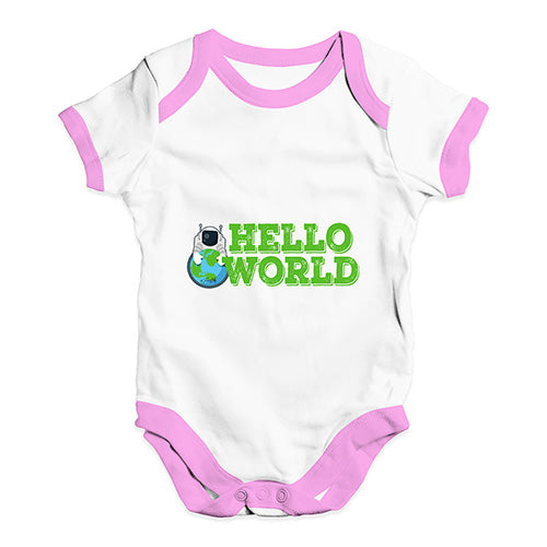 Hello World Baby Unisex Baby Grow Bodysuit