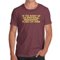 Funny T-Shirts For Guys Event Of Emotional Breakdown Place Cat Here Men's T-Shirt X-Large Burgundy