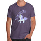 Mens T-Shirt Funny Geek Nerd Hilarious Joke Team Unicorn Men's T-Shirt X-Large Plum