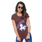 Funny T Shirts For Mom Team Unicorn Women's T-Shirt Medium Burgundy
