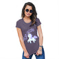 Funny Tshirts For Women Team Unicorn Women's T-Shirt X-Large Plum