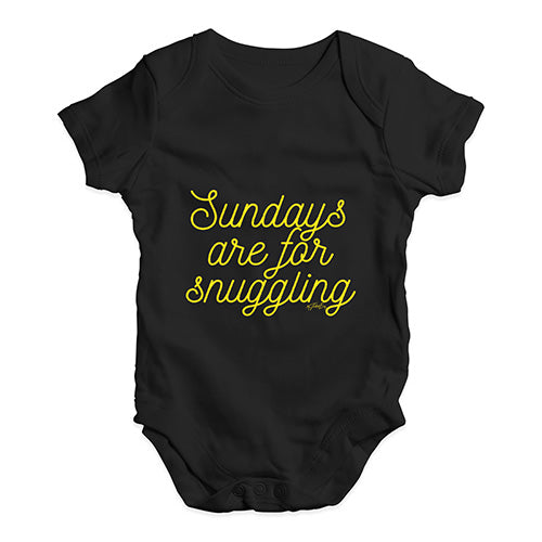 Sundays Are For Snuggling Baby Unisex Baby Grow Bodysuit