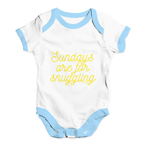 Sundays Are For Snuggling Baby Unisex Baby Grow Bodysuit