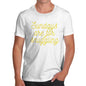 Funny Mens T Shirts Sundays Are For Snuggling Men's T-Shirt X-Large White