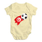 Tunisia Football Soccer Flag Paint Splat Baby Unisex Baby Grow Bodysuit