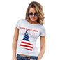 Novelty Gifts For Women Greetings From Idaho USA Flag Women's T-Shirt Large White