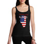 Funny Tank Tops For Women Greetings From Illinois USA Flag Women's Tank Top Small Black