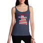 Funny Tank Top For Mom Greetings From Missouri USA Flag Women's Tank Top Medium Navy