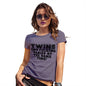 Womens Novelty T Shirt Two F-cking Babies At The Same Time! Women's T-Shirt X-Large Plum