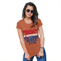 Funny T Shirts For Mom Drinkin' Booze & Refusin' To Lose Women's T-Shirt Medium Orange