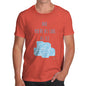 Mens Novelty T Shirt Christmas Dad You're As Cool As Ice Men's T-Shirt X-Large Orange