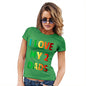 Womens T-Shirt Funny Geek Nerd Hilarious Joke I Love My 2 Dads Women's T-Shirt X-Large Green