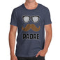 Funny Tshirts For Men Padre Moustache Men's T-Shirt X-Large Navy