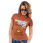 Womens Novelty T Shirt Thank For Bearing With Me Dad Women's T-Shirt X-Large Orange