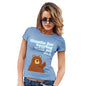 Funny T-Shirts For Women Thank For Bearing With Me Dad Women's T-Shirt X-Large Sky Blue