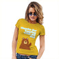 Womens Funny Sarcasm T Shirt Thank For Bearing With Me Dad Women's T-Shirt X-Large Yellow