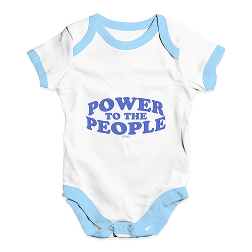 Power To The People Baby Unisex Baby Grow Bodysuit