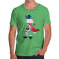 Novelty Tshirts Men Football Soccer Silhouette Costa Rica Men's T-Shirt X-Large Green