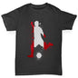 Boys novelty tees Football Soccer Silhouette Peru Boy's T-Shirt Age 5-6 Black