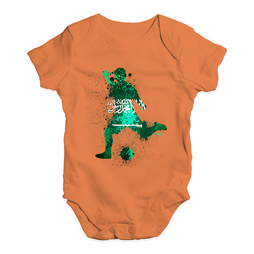 football Soccer Silhouette Saudi Arabia Baby Unisex Baby Grow Bodysuit