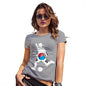 Womens Funny Sarcasm T Shirt Football Soccer Silhouette South Korea Women's T-Shirt Large Light Grey