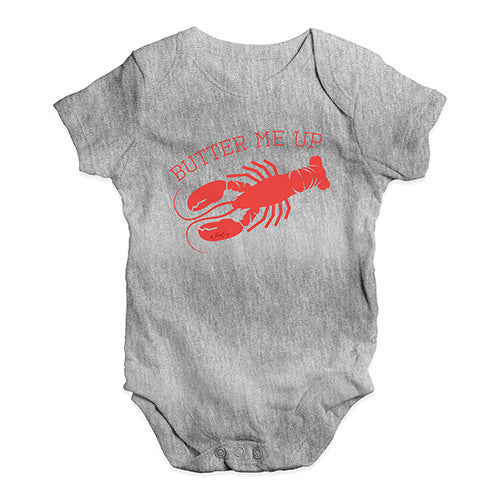 Butter Me Up Lobster Baby Unisex Baby Grow Bodysuit