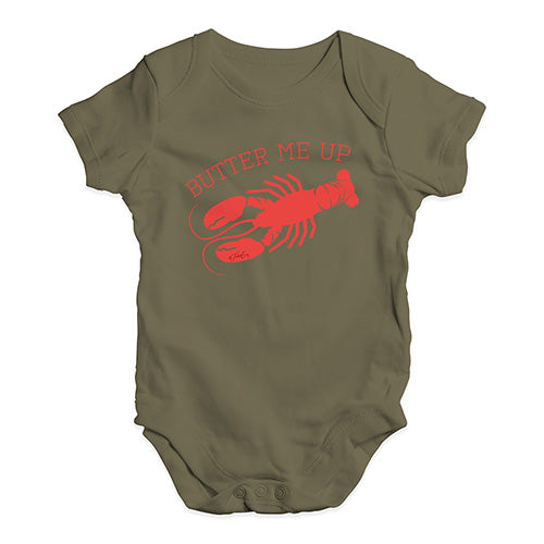 Butter Me Up Lobster Baby Unisex Baby Grow Bodysuit