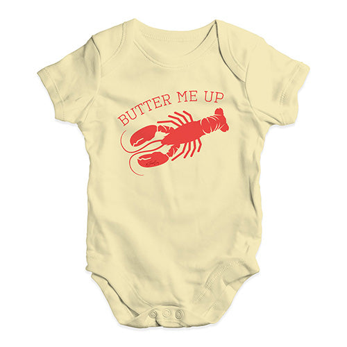 Butter Me Up Lobster Baby Unisex Baby Grow Bodysuit