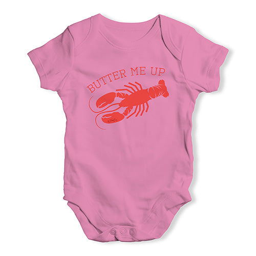 Butter Me Up Lobster Baby Unisex Baby Grow Bodysuit