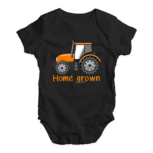 Home Grown Tractor Baby Unisex Baby Grow Bodysuit