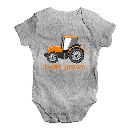 Home Grown Tractor Baby Unisex Baby Grow Bodysuit