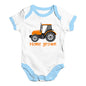 Home Grown Tractor Baby Unisex Baby Grow Bodysuit
