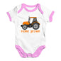 Home Grown Tractor Baby Unisex Baby Grow Bodysuit