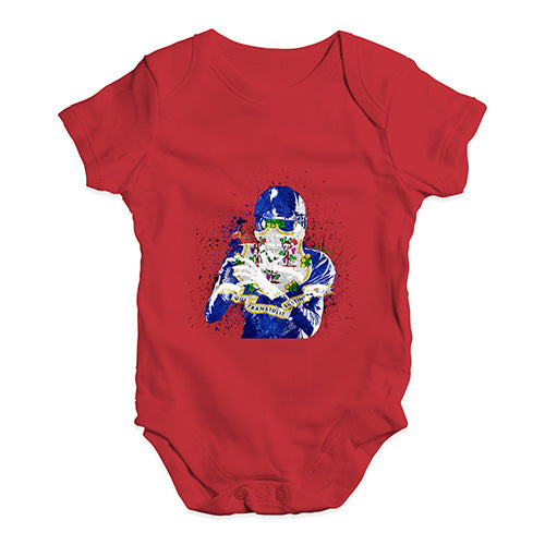 Connecticut American Football Player Baby Unisex Baby Grow Bodysuit