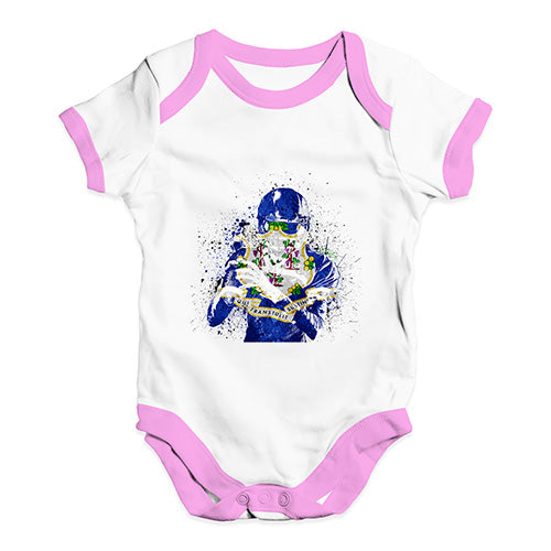Connecticut American Football Player Baby Unisex Baby Grow Bodysuit