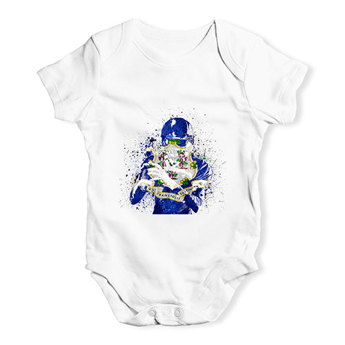 Connecticut American Football Player Baby Unisex Baby Grow Bodysuit