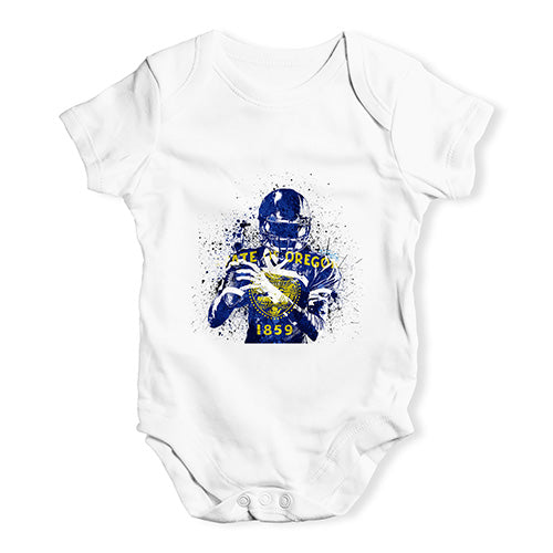 Oregon American Football Player Baby Unisex Baby Grow Bodysuit