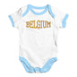 Belgium College Grunge Baby Unisex Baby Grow Bodysuit