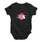 Croatia Splat Baby Unisex Baby Grow Bodysuit