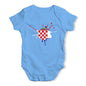 Croatia Splat Baby Unisex Baby Grow Bodysuit