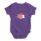 Croatia Splat Baby Unisex Baby Grow Bodysuit
