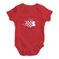 Croatia Splat Baby Unisex Baby Grow Bodysuit